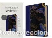 Libros: Biblia Manual Ntv, Letra Grande Con Filament (Sentipiel, Azul Oscuro, Letra Roja) - Nueva