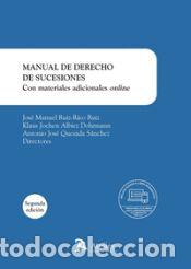 Libros: MANUAL DE DERECHO DE SUCESIONES 2&brvbar; EDICION CON MATERIALES - JOSE MANUEL RUIZ-RICO/KLAUS JOCHEN ALBI