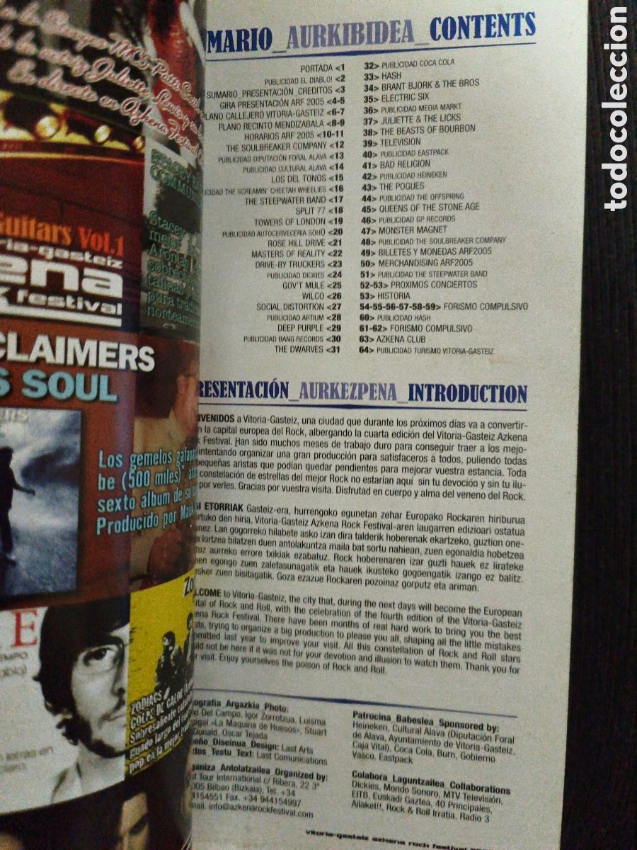 Libros: Programa de mano Azkenarock 2005 - Foto 5
