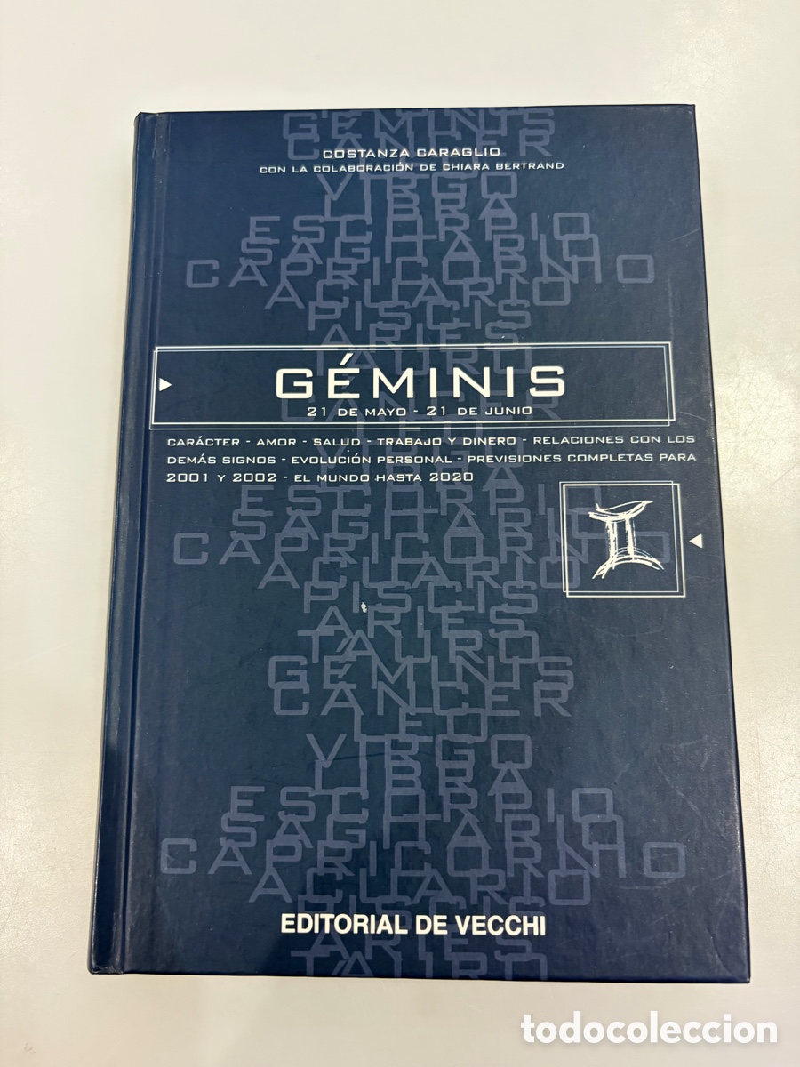Libros: G&Eacute;MINIS &ndash; Costanza Caraglio &ndash; A&ntilde;o 2000 &ndash; Astrolog&iacute;a &ndash; Tapa dura