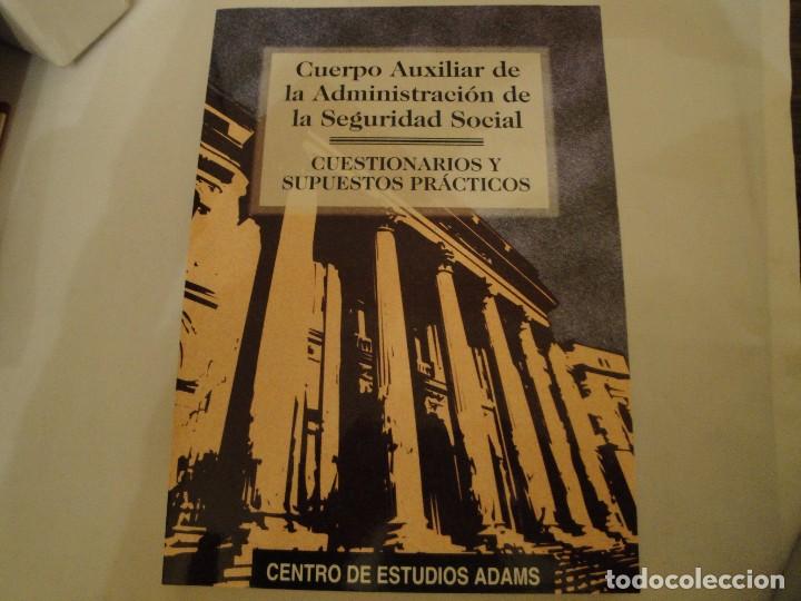 Libros: Adams. Cuerpo Auxiliar Administración Seguridad Social.1998. Oposiciones. NUEVO - Foto 1 - 79808281