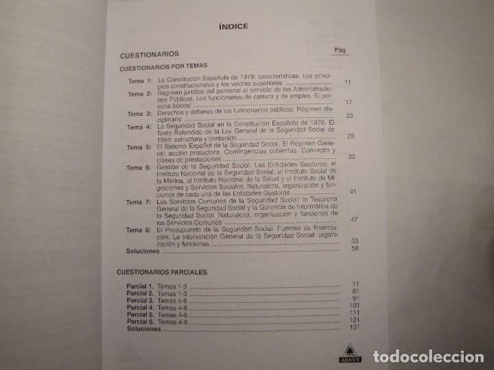 Libros: Adams. Cuerpo Auxiliar Administración Seguridad Social.1998. Oposiciones. NUEVO - Foto 2 - 79808281