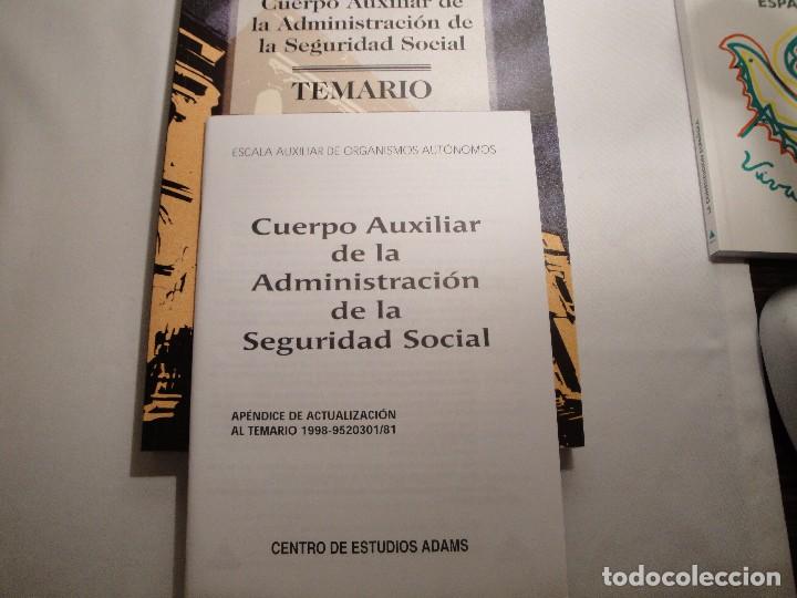 Libros: Adams.Cuerpo Auxiliar Administración Seguridad Social. Año 1997. Oposiciones. NUEVO. - Foto 3 - 79811057