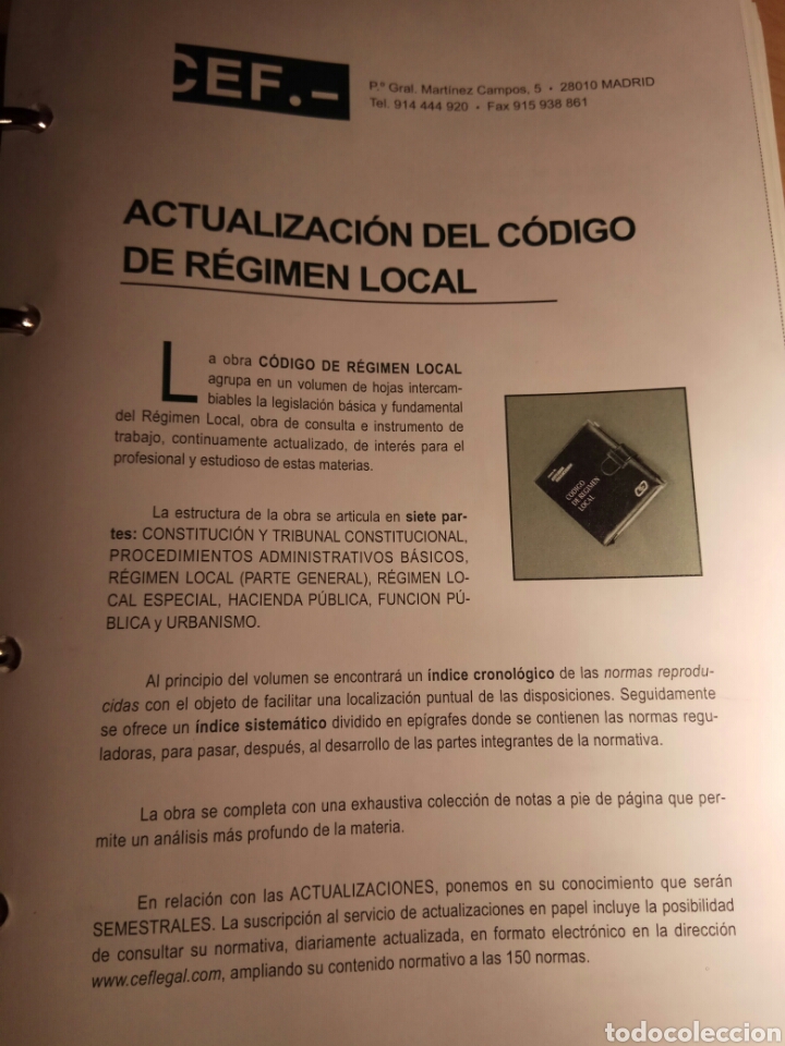 Libros: Codigo de regimen local - Foto 8