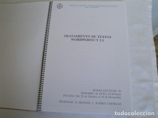 WORDPERFECT 5.1 TRATAMIENTO DE TEXTOS. AÑOS 90. 36 TEMAS PREPARACIÓN DE TEXTOS. (Libros Nuevos - Oposiciones)
