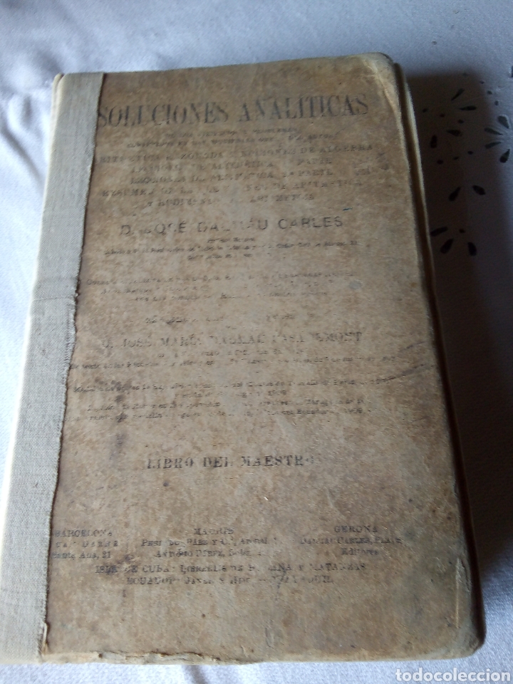 Libros: Soluciones anal&iacute;ticas ejercicios y problemas a&ntilde;o 1921 - Foto 1