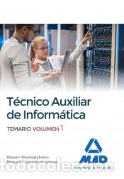 Livres: T&eacute;cnicos auxiliares de inform&aacute;tica. Temario volumen 1