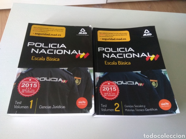 Libros: Temario 10 tomos oposición Policia Nacional convocatoria 2015. MAD. SIE7E - Foto 5 - 301761708