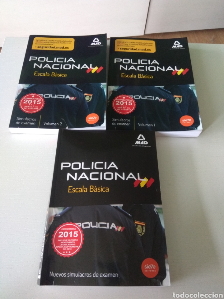 Libros: Temario 10 tomos oposición Policia Nacional convocatoria 2015. MAD. SIE7E - Foto 6 - 301761708