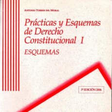 Libros: PRÁCTICAS Y ESQUEMAS DE DERECHO CONSTITUCIONAL I. ESQUEMAS Y EJERCICIOS. (2 LIBROS) ANTONIO TORRES. Lote 354220833