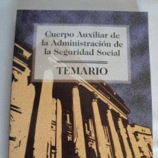 Libros: ADAMS.CUERPO AUXILIAR ADMINISTRACIÓN SEGURIDAD SOCIAL. AÑO 1997. OPOSICIONES. NUEVO.