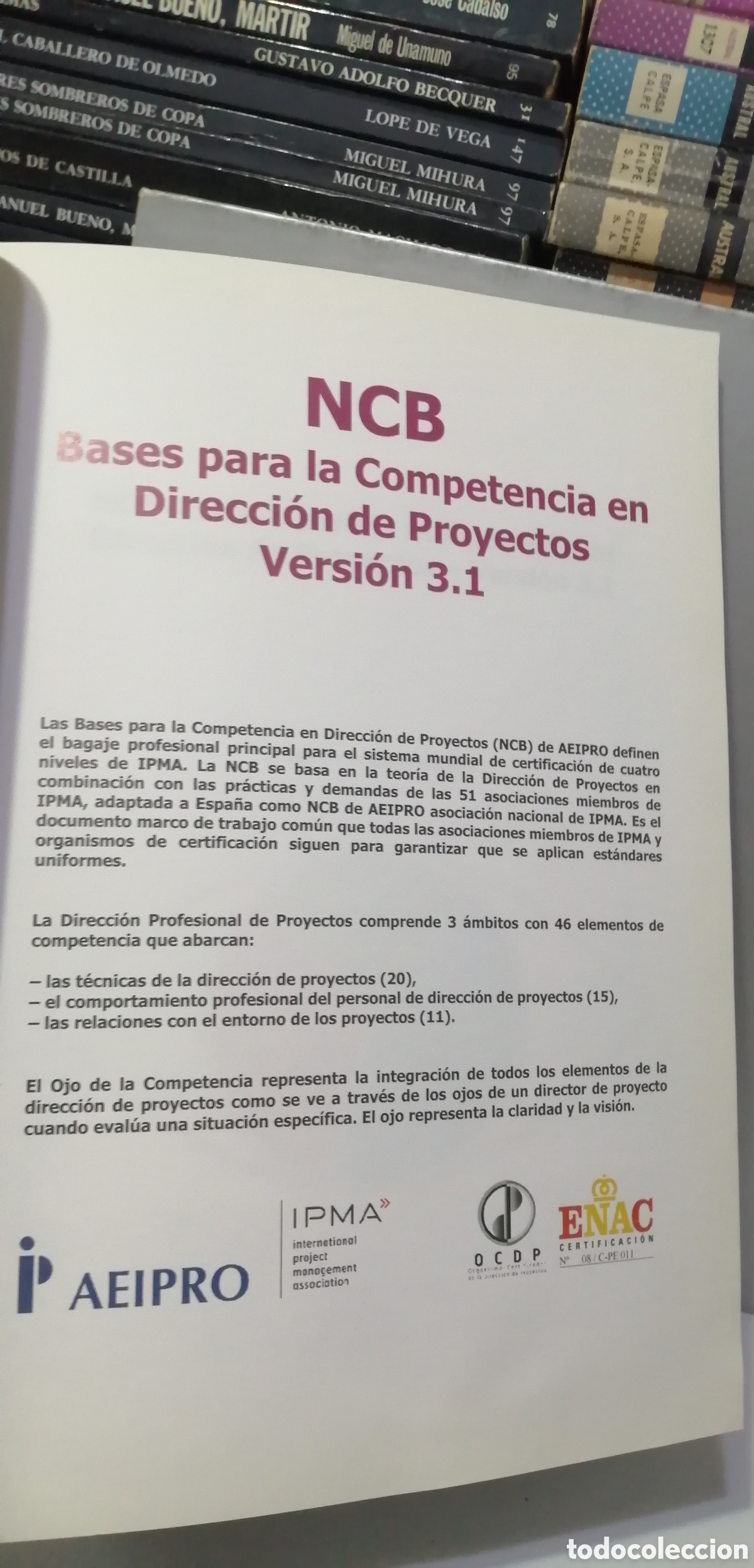 Libros: NCB Bases para la Competencia en Direcci&oacute;n de Proyectos Version 3.1 IPMA Certification - Foto 6
