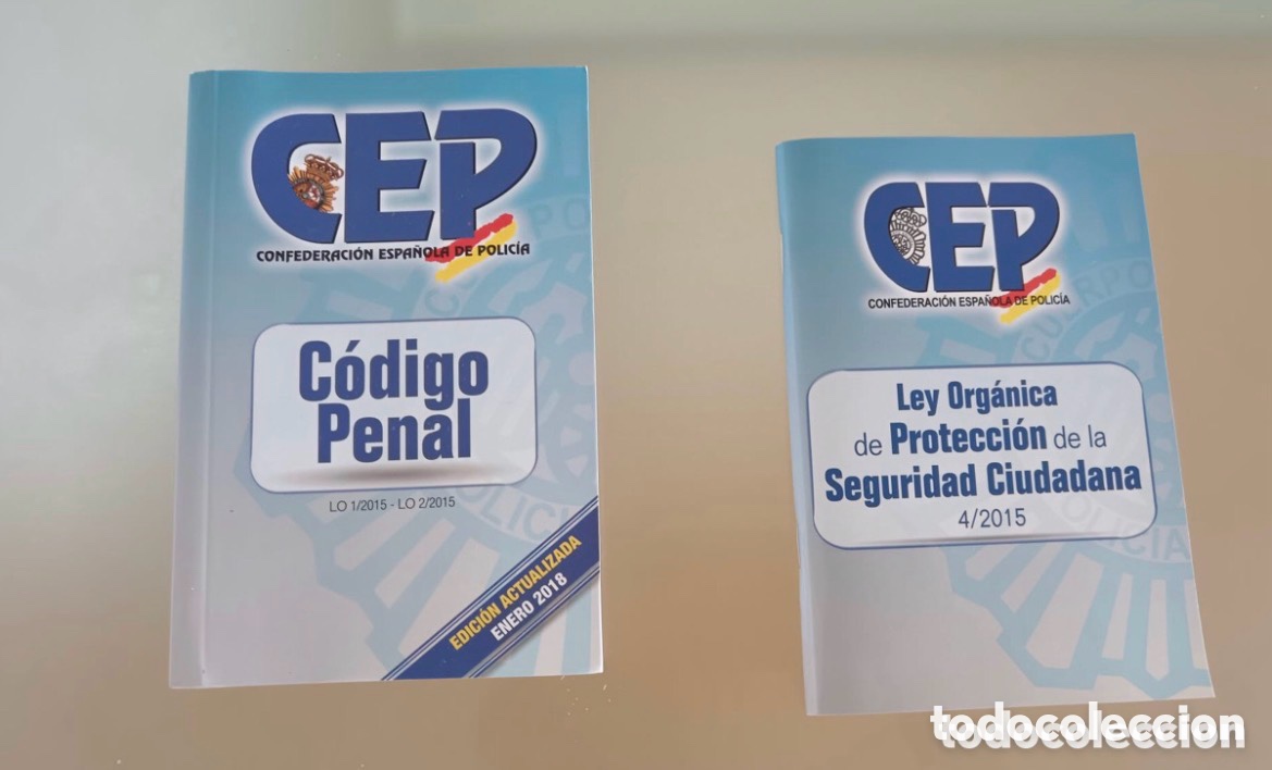 B&uuml;cher: Libros CEP CONFEDERACION ESPA&Ntilde;OLA DE POLICIA&rdquo;C&oacute;digo penal&rdquo; Ley org&aacute;nica de protecci&oacute;n y seguridad.