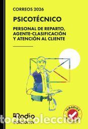 Livros: Correos 2026. PSICOT&Eacute;CNICO. Personal de Reparto, Agente Clasificaci&oacute;n y Atenci&oacute;n al Cliente -
