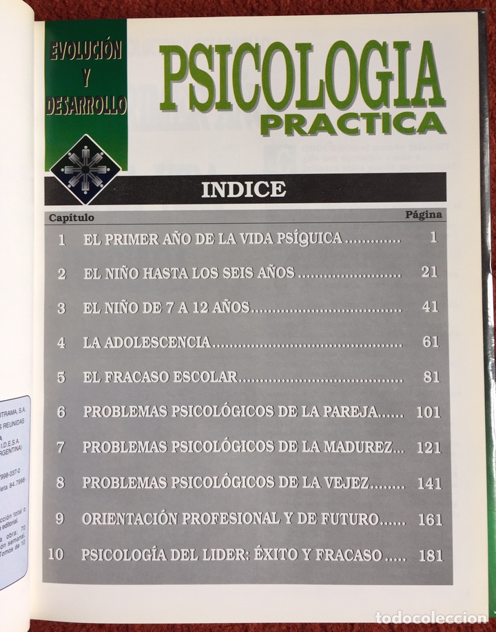 Libros: Psicolog&iacute;a Pr&aacute;ctica 7 tomos Ed. Espacio y Tiempo - Foto 11