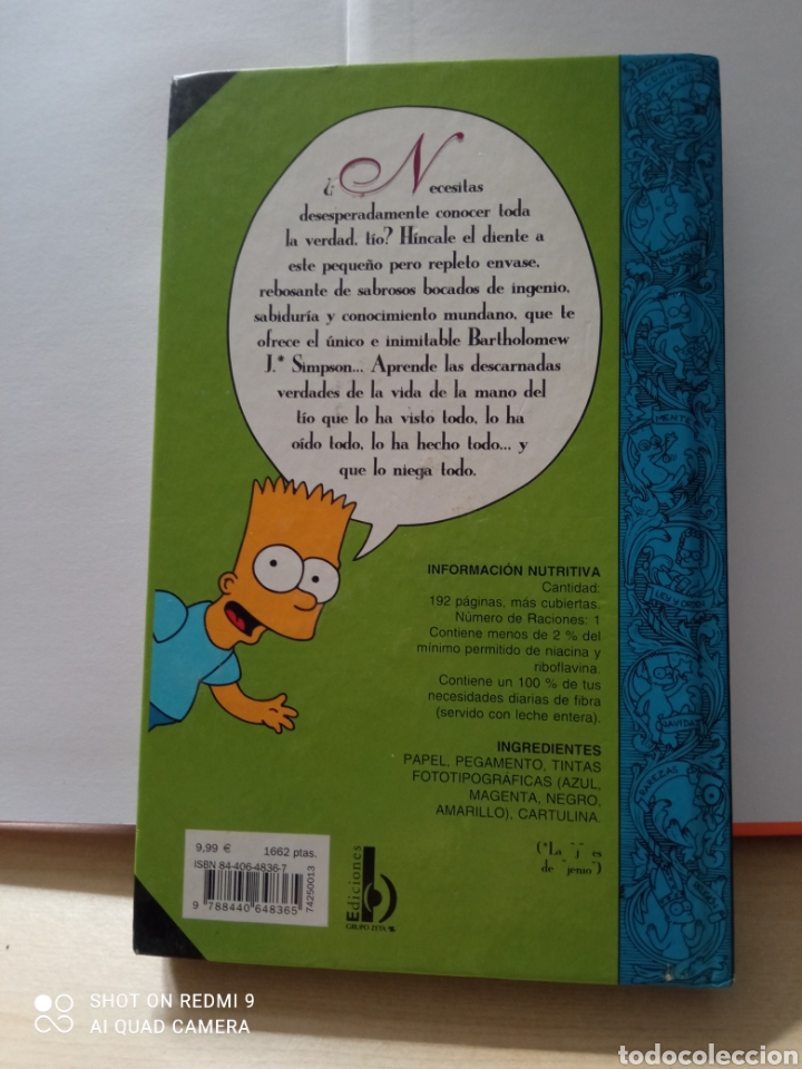 Libros: Gu&iacute;a para la vida bart simpson magn&iacute;fico libro - Foto 2