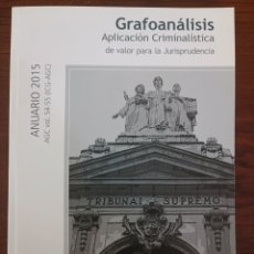 Libros: GRAFOANALISIS, APLICACIONS CRIMINALISTA. Lote 371497311