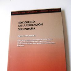 Libros: SOCIOLOGÍA DE LA EDUCACIÓN SECUNDARIA