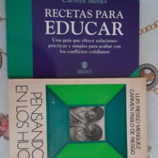 Libros: LOTE.2 LIBROS.EDUCACION INFANTIL.1974.ED.EAPSA.LUIS Y CARMEN RIESGO..MEDICI.C.MEEKS.RECETAS EDUCAR.