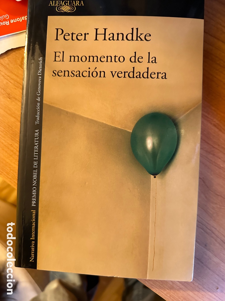 Libros: EL MOMENTO DE LA SENSACI&Oacute;N VERDADERA - HANDKE, PETER - Foto 1