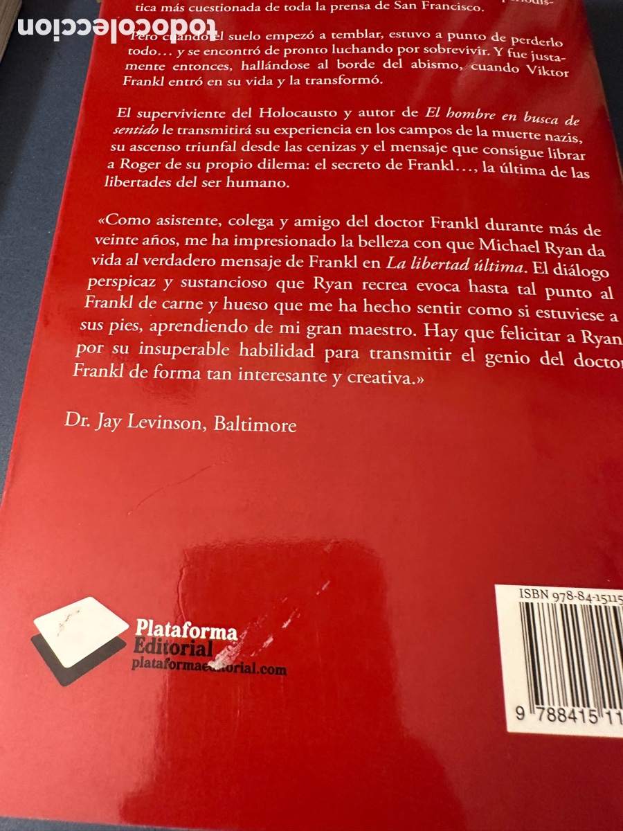 Libros: LA LIBERTAD ULTIMA - MICHAEL RYAN - Editorial PLATAFORMA - Foto 3