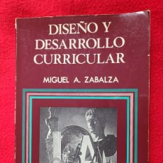 Libros: DISEÑO Y DESARROLLO CURRICULAR. MIGUEL ÁNGEL ZABALZA