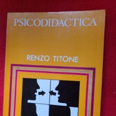 Libros: PSICODIDÁCTICA. RENZO TITONE