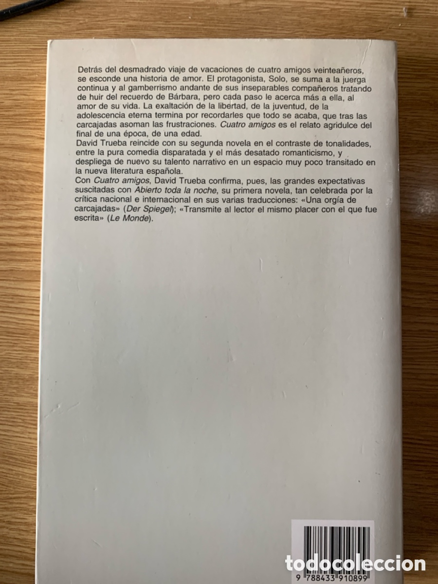 Libros: Cuatro amigos. David Trueba. - Foto 2