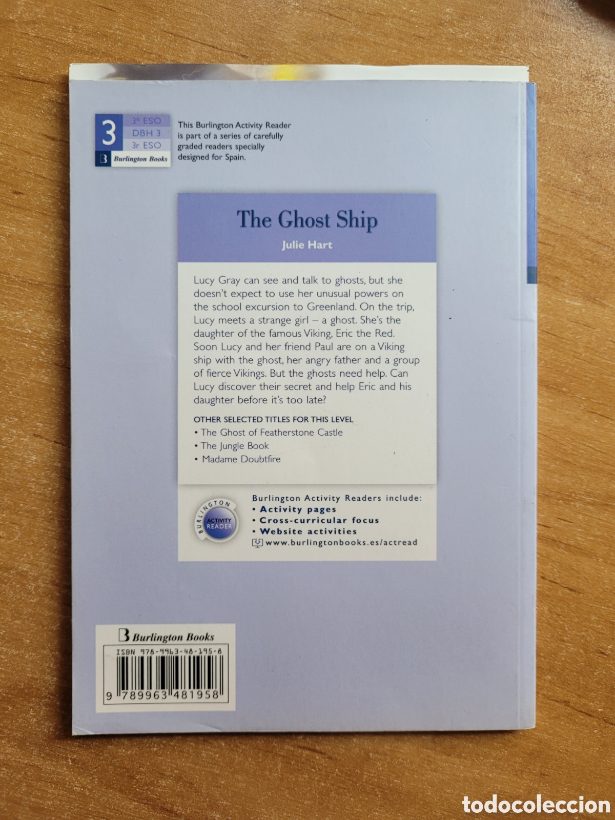 Libros: THE GHOST SHIP (BURLINGTON ACTIVITY READER, 2010) - Julie Hart (Libro 3&deg; ESO) - Foto 2