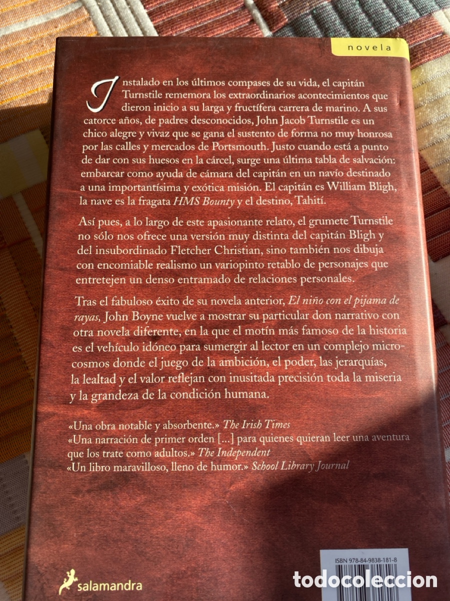 Libros: John Boyne - Mot&iacute;n en la Bounty - Foto 2