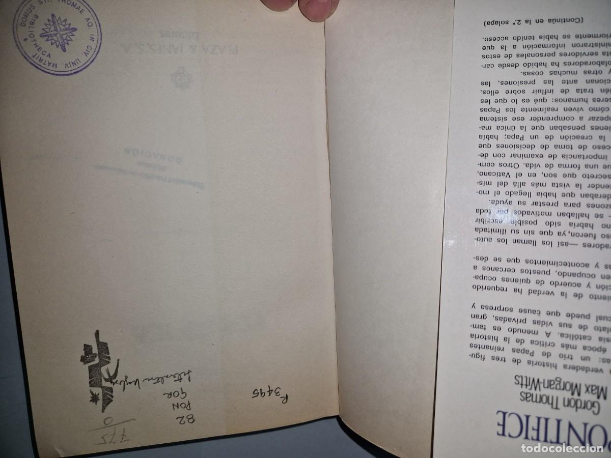 Libros: Pont&iacute;fice Gordon Thomas, Max Morgan-Witts - Foto 2