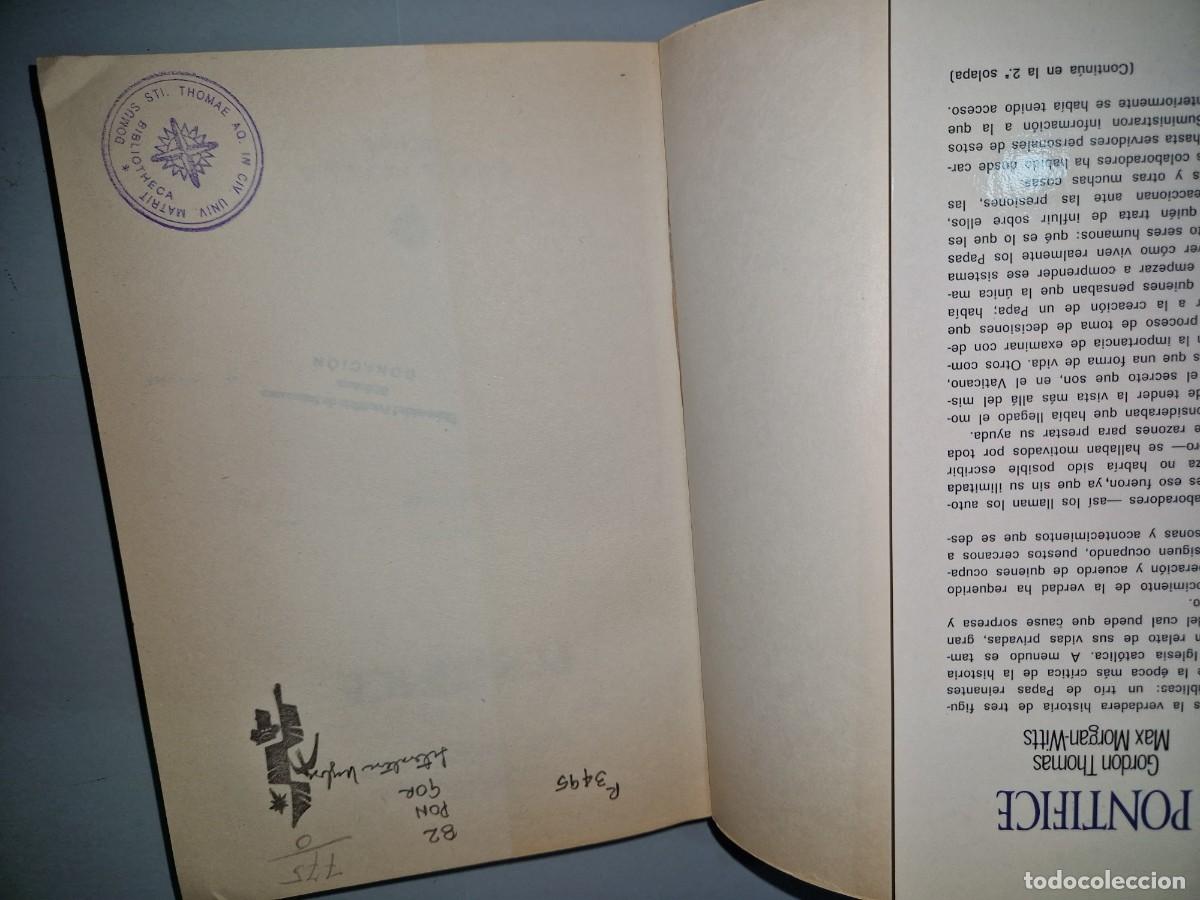 Libros: Pont&iacute;fice Gordon Thomas, Max Morgan-Witts - Foto 3