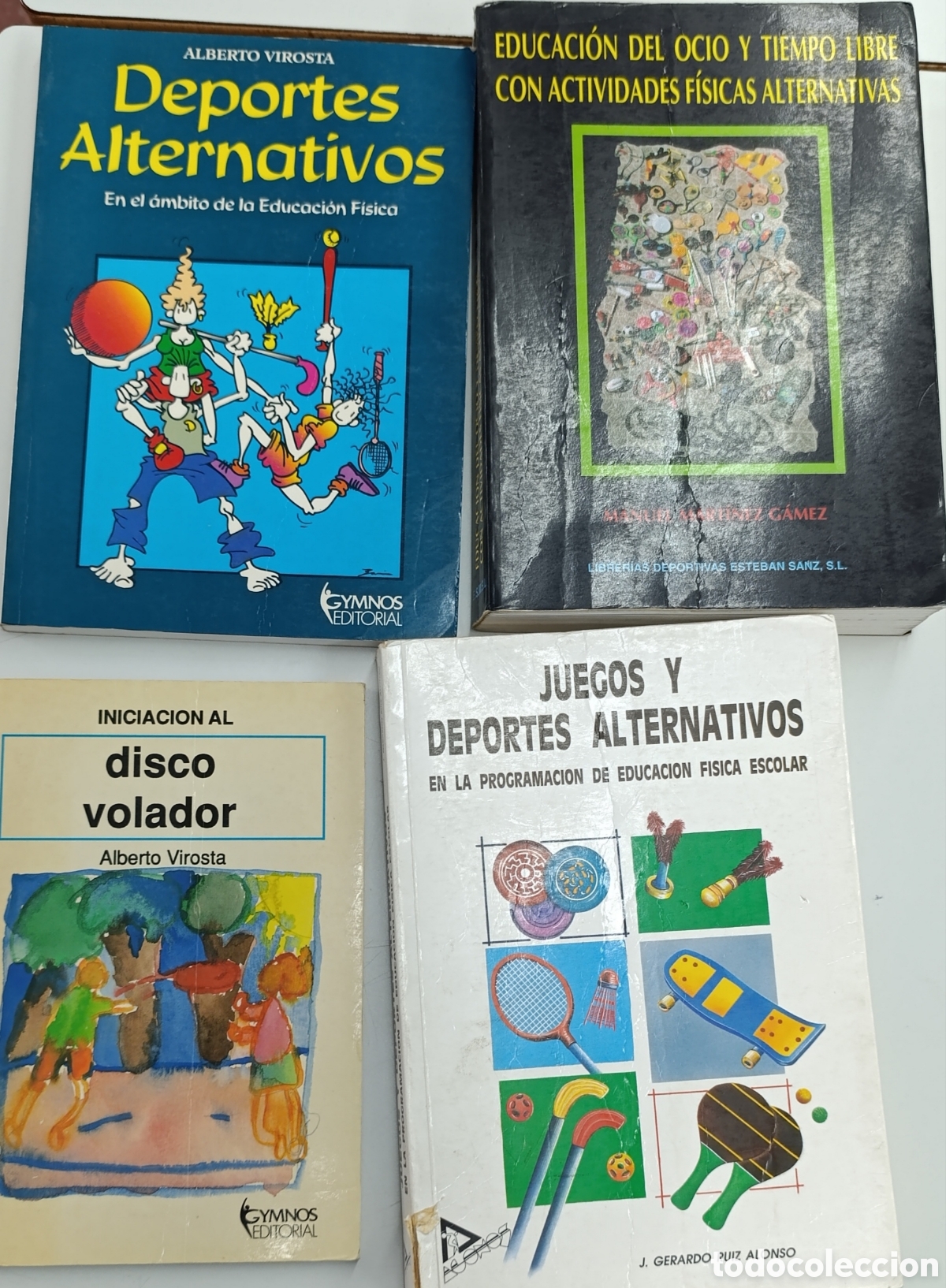 Libros: Lote 4 Libros Educaci&oacute;n F&iacute;sica: Deportes Alternativos, Juegos y Ocio. Gymnos / Esteban Sanz