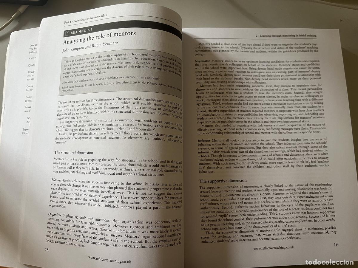 Libros: READINGS FOR REFLECTIVE TEACHING &middot; ANDREW POLLARD &middot; CONTINUUM &middot; 2002 - Foto 4