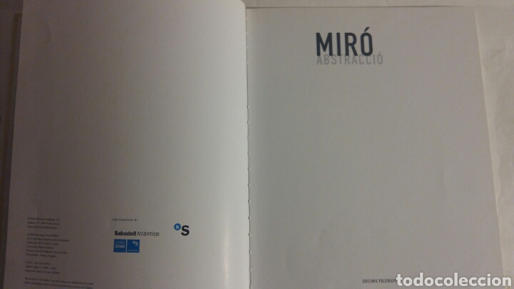 Libros: Libro de Mir&oacute; &rdquo; Abstracci&oacute;&rdquo;, edici&oacute;n Pol&iacute;grafa. - Foto 2
