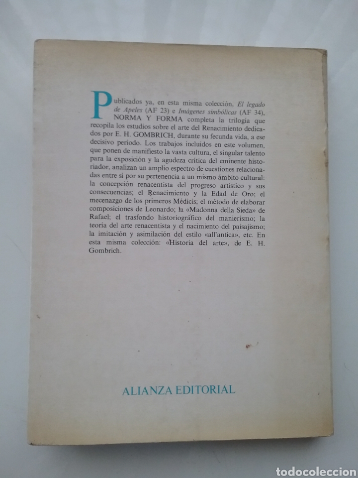 Libros: Libro Norma y forma E.H. Gombrich. Alianza Forma. - Foto 7