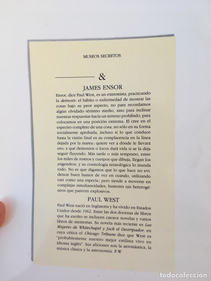 Libros: JAMES ENSOR by PAUL WEST - Foto 5