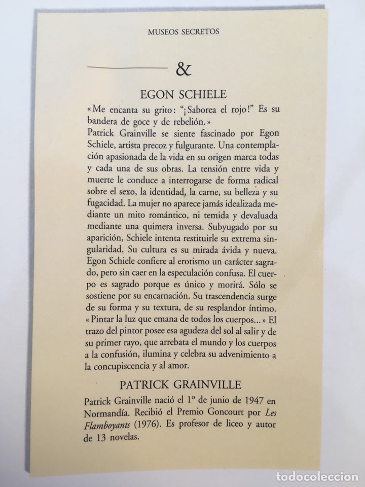 Libros: EGON SCHIELE: PATRICK GRAINVILLE - Foto 3