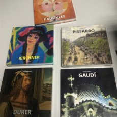 Libros: GAUDÍ, DURERO, KLEE, KIRCHNER, 4 TOMOS. NUEVOS
