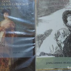 Libros: GOYA- DECADA DE LOS CAPRICHOS RETRATOS, Y LOS CAPRICHOS DIBUJOS Y AGUAFUERTES /BANCO CENTRAL-HISPANO