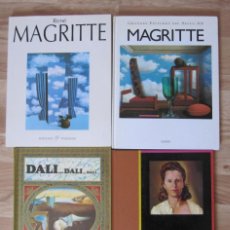 Libros: DALI - RENE MAGRITTE - LOTE DE 4 LIBROS. Lote 401556829