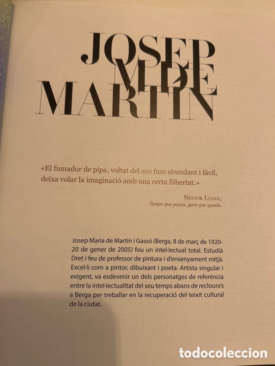 Libros: Josep M. De Martin passi&oacute; intel.lectual. - Foto 3