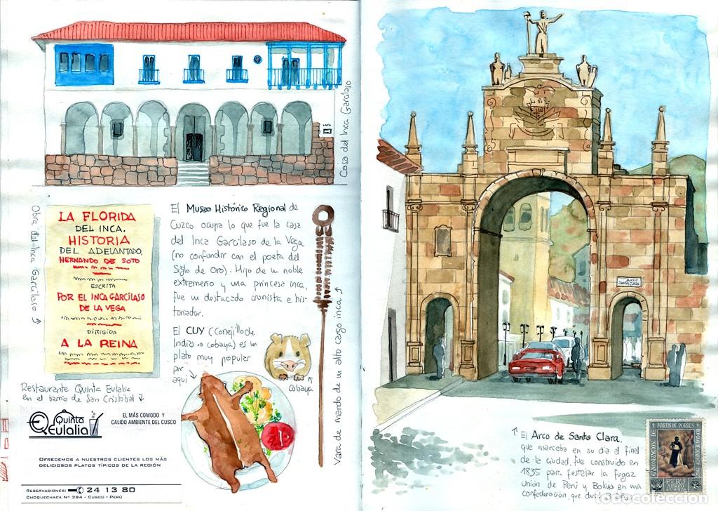 Libros: Cuadernos de Per&uacute;. Acuarelas de viaje. - Foto 14