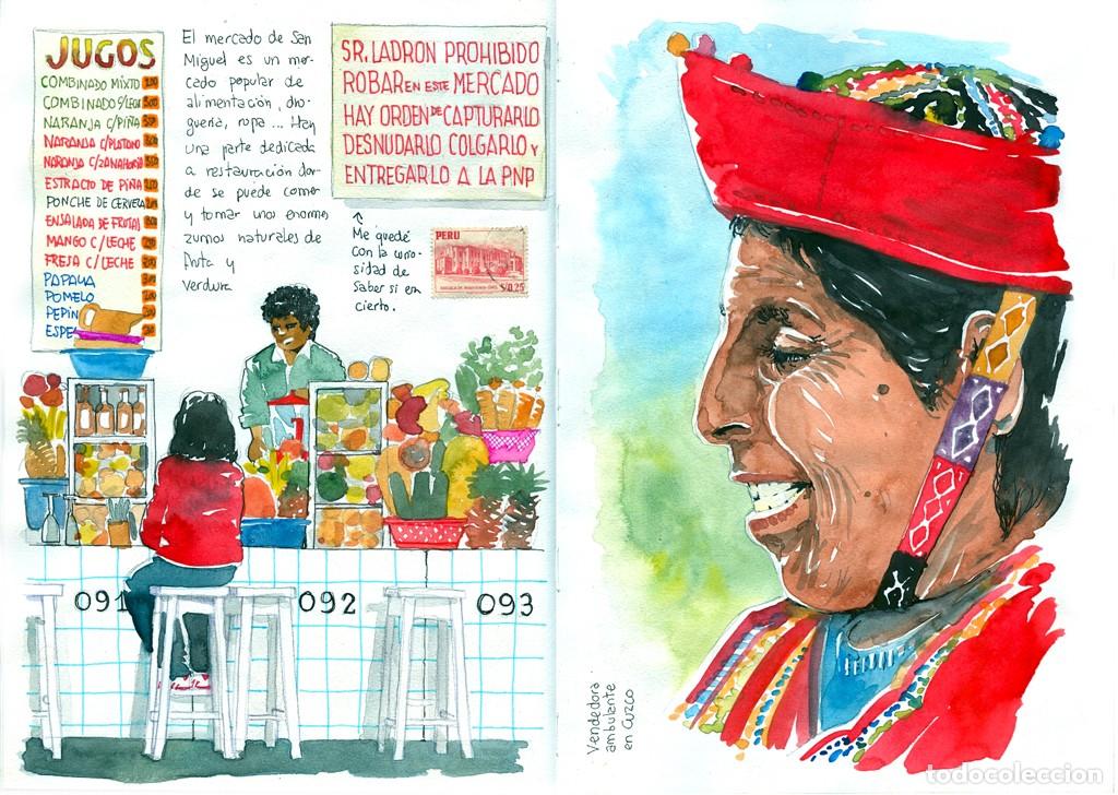 Libros: Cuadernos de Per&uacute;. Acuarelas de viaje. - Foto 17