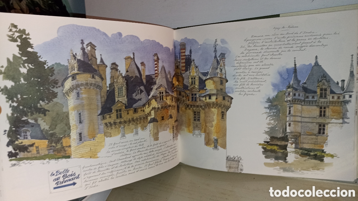 Libros: Vall&eacute;e de la Loire: Aquarelles&rdquo;el libro en franc&eacute;s - Foto 5