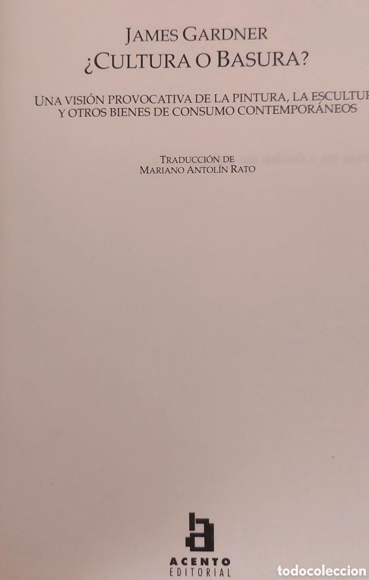 Libros: Libro &iquest;Cultura o basura? - Foto 4