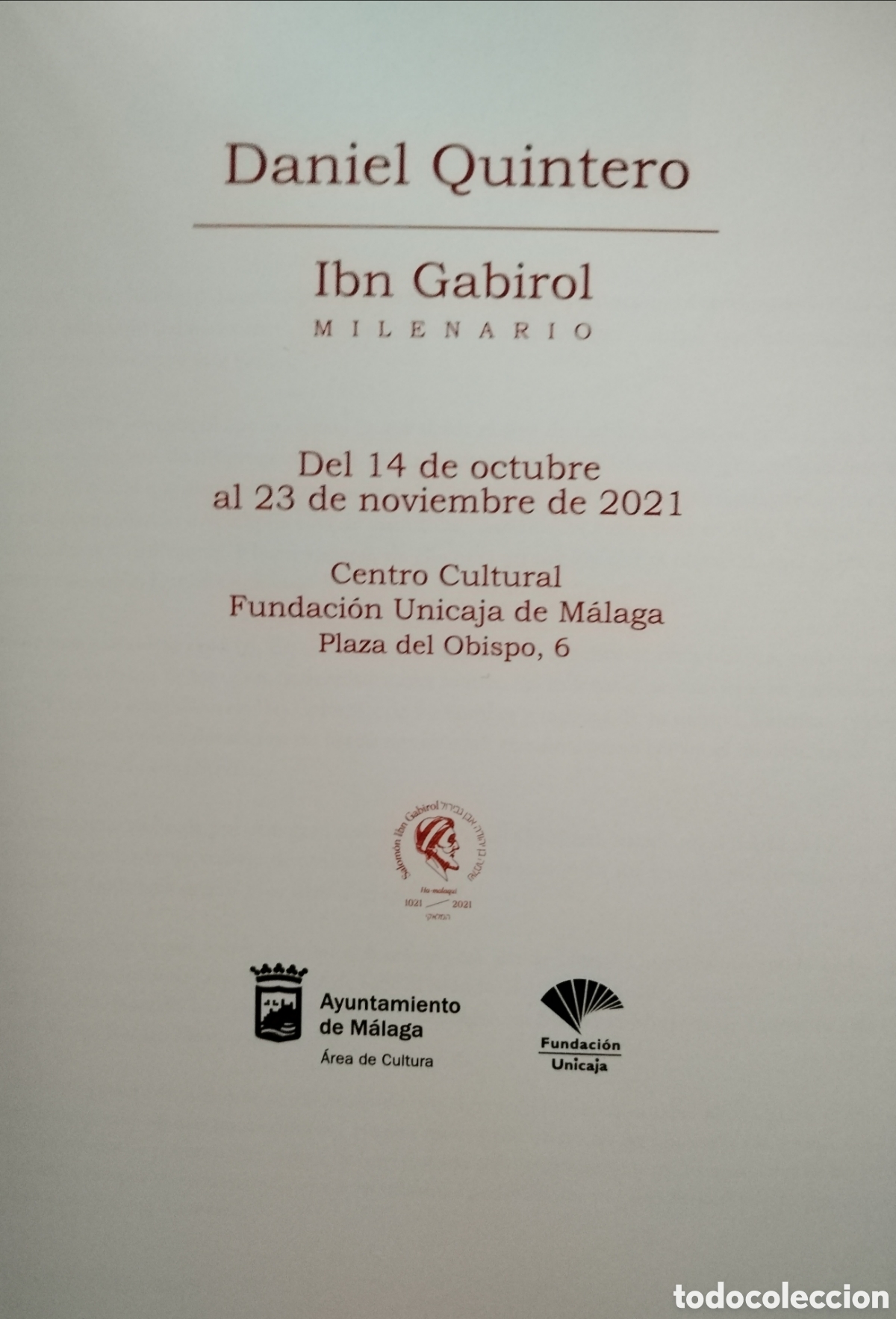 Libros: Daniel Quintero. Ibn Gabirol milenario. - Foto 2