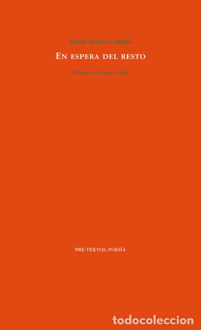 Libros: En espera del resto Editorial Pre-Textos