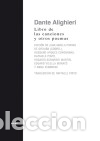 Libri: El libro de las canciones y otros poemas - Dante Alighieri
