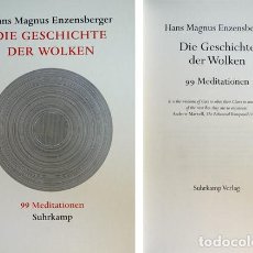 Libros: ENZENSBERGER, HANS MAGNUS. DIE GESCHICHTE DER WOLKEN. 99 MEDITATIONEN. 2003.. Lote 147153882